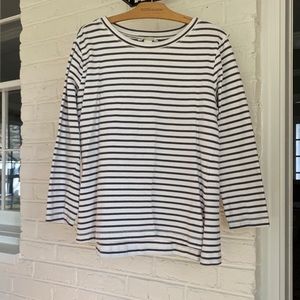 Gray and White stripe H&M top